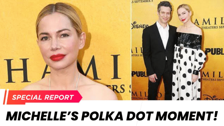 Michelle Williams Stuns in Polka Dot Gown at Premiere