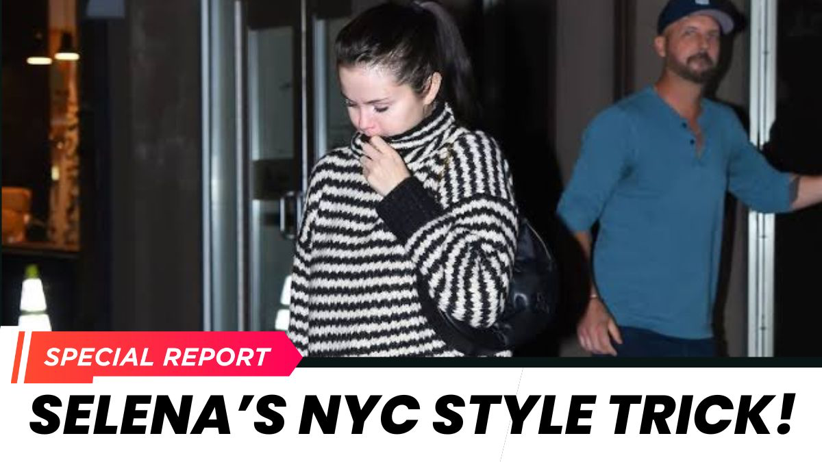 New York Reveal: Selena Gomez’s Subway Snack and Switch Outfit